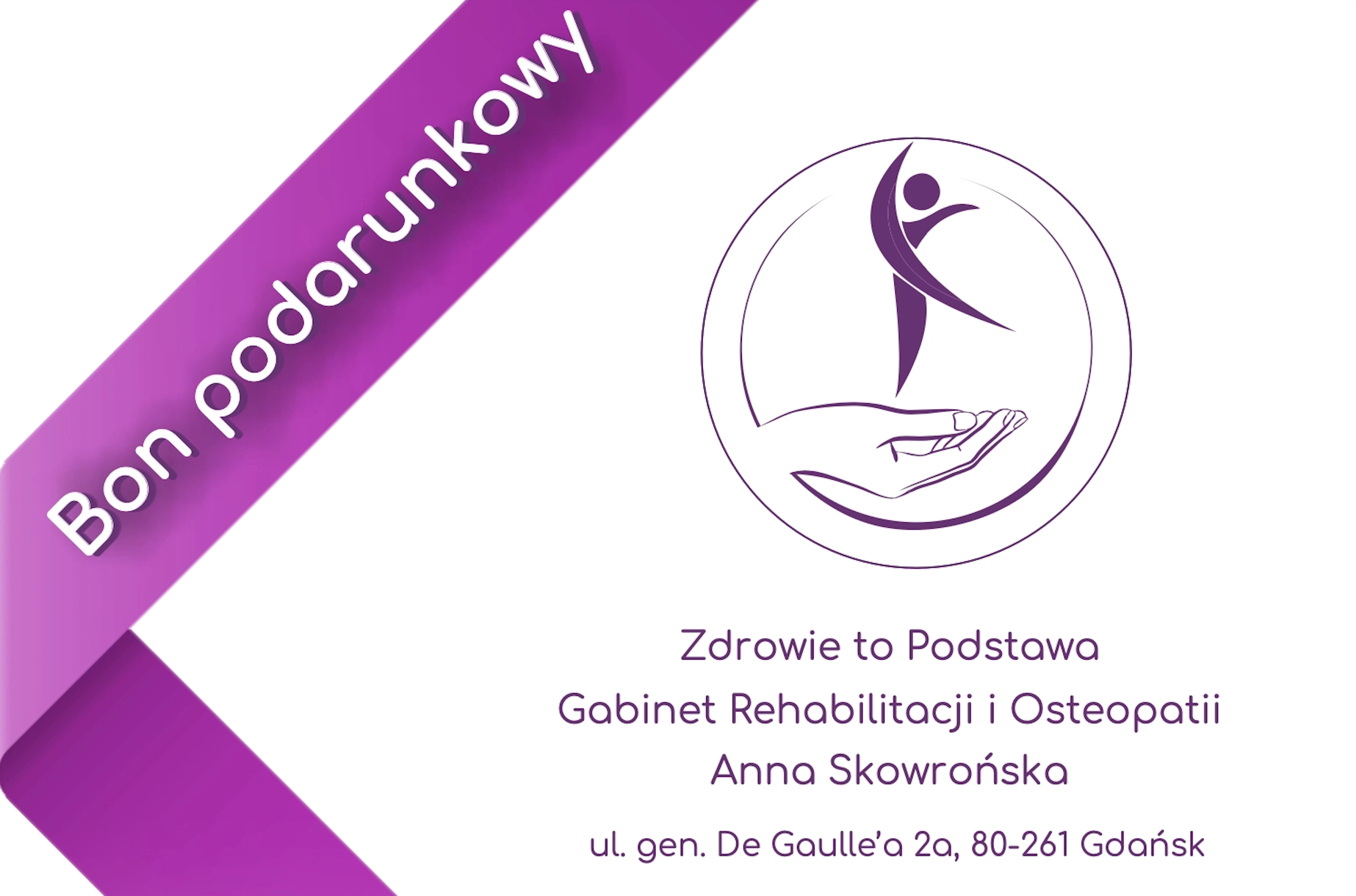 Voucher na zabiegi w Gabinecie Rehabilitacji i Osteopatii Anna Skowrońska